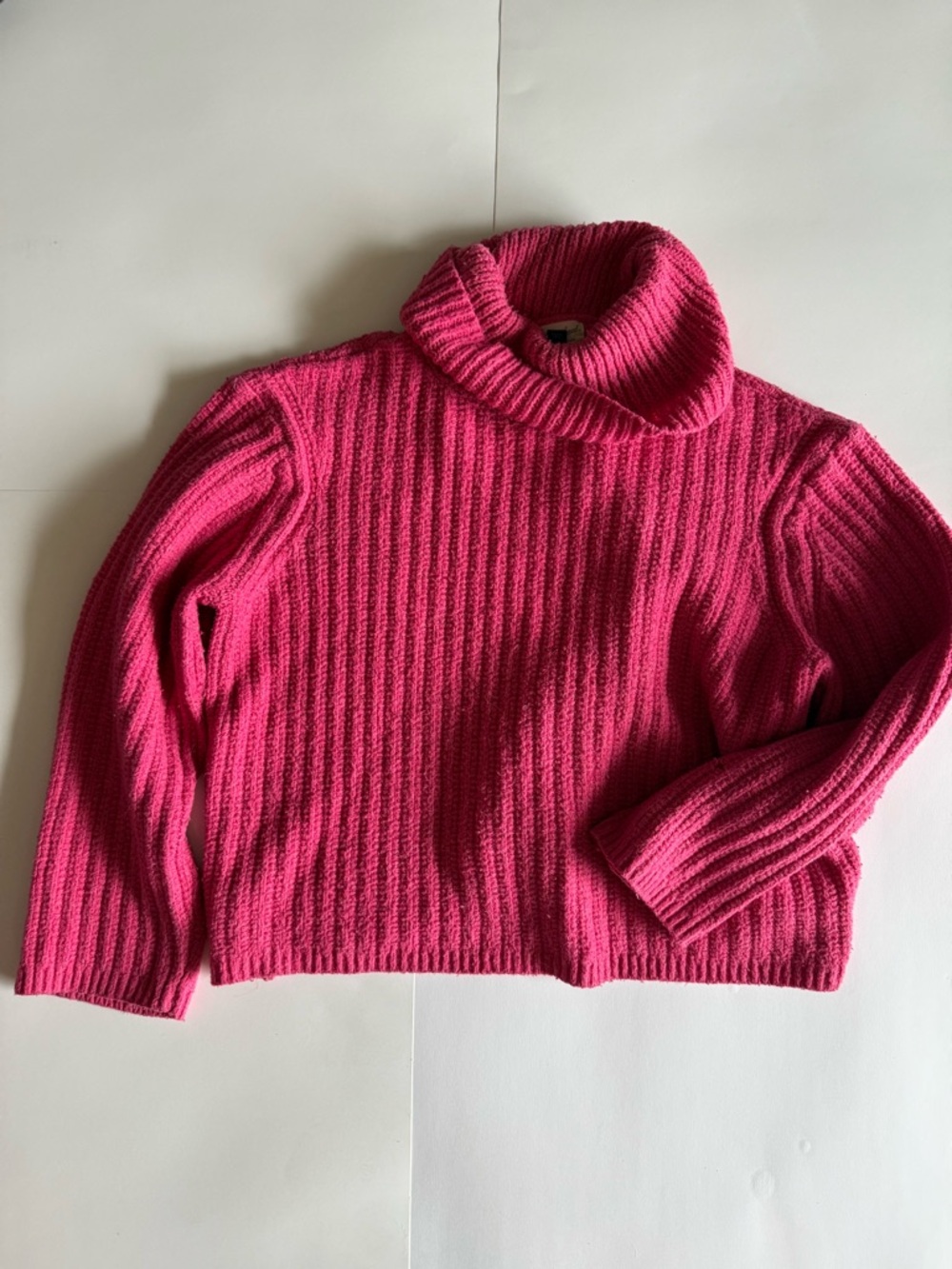 Universal Thread Hot Pink Ribbed Turtleneck Sweater